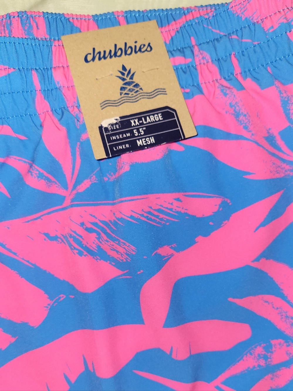 NWT chubbies The Palm Springers 5.5" Classic Swim Trunk